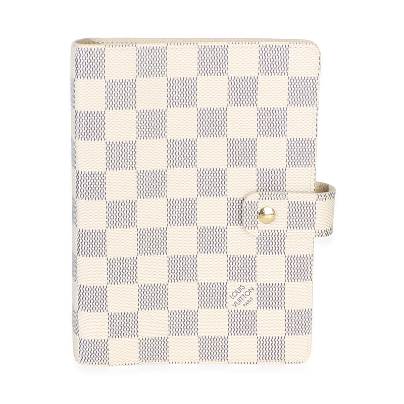 Louis Vuitton Damier Azur Canvas Medium Ring Agenda Cover id