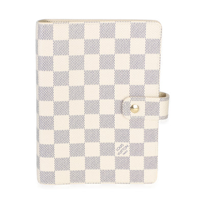 Louis Vuitton Damier Azur Canvas Medium Ring Agenda Cover id