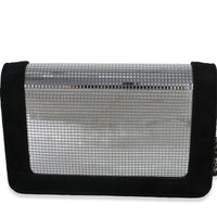 Chanel Black Velvet Mirror Sequin Wallet On Chain Bag Handbag 4