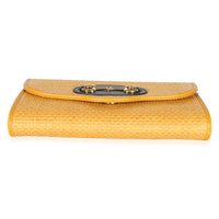 Gucci Yellow Raffia Azalea Calfskin Small Horsebit 1955 Chain Shoulder Bag Handbag 5