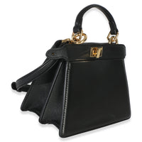 Fendi Black Shiny Nappa Petite Peekaboo I SEE U Satchel Handbag 3