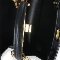 Fendi Black Shiny Nappa Petite Peekaboo I SEE U Satchel Handbag 9