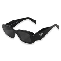 Prada Black Acetate Square Frame Symbole Sunglasses 2