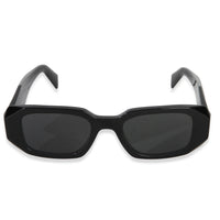 Prada Black Acetate Square Frame Symbole Sunglasses fv
