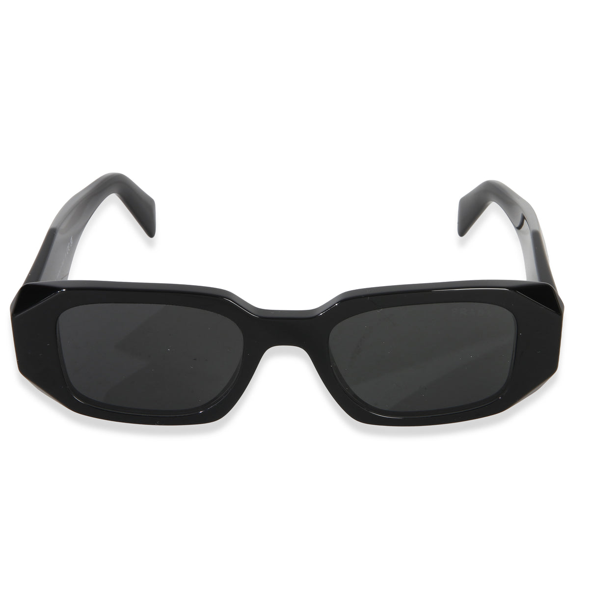 Prada Black Acetate Square Frame Symbole Sunglasses id