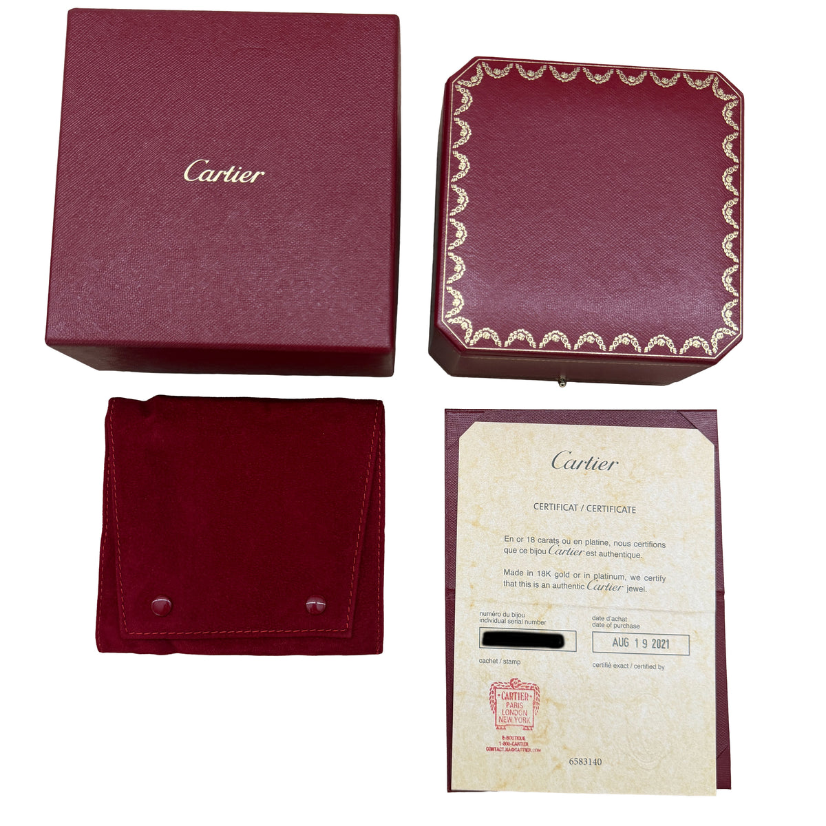 Cartier Rose Gold  Small Model Love Bracelet box