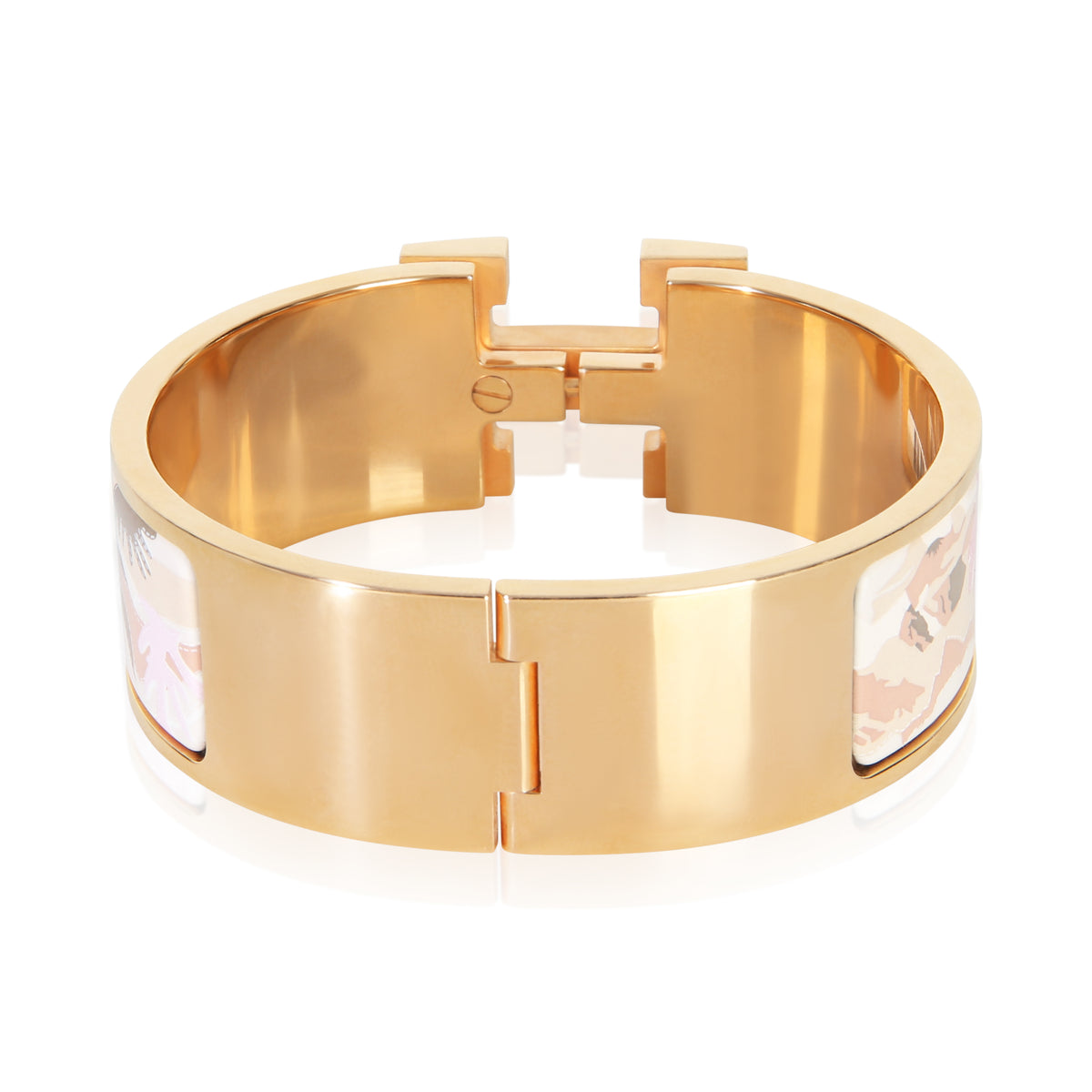 Hermès Gold Plated  Clic Clac In Bottles Story Bracelet 3