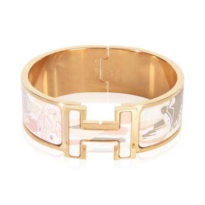 Hermès Gold Plated  Clic Clac In Bottles Story Bracelet fv