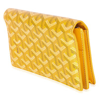 Goyard Yellow ine Canvas Richelieu Wallet Handbag 2