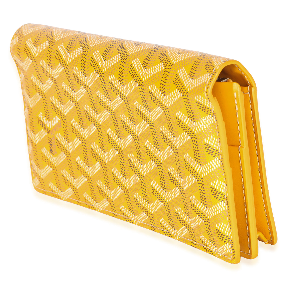 Goyard Yellow ine Canvas Richelieu Wallet Handbag 2