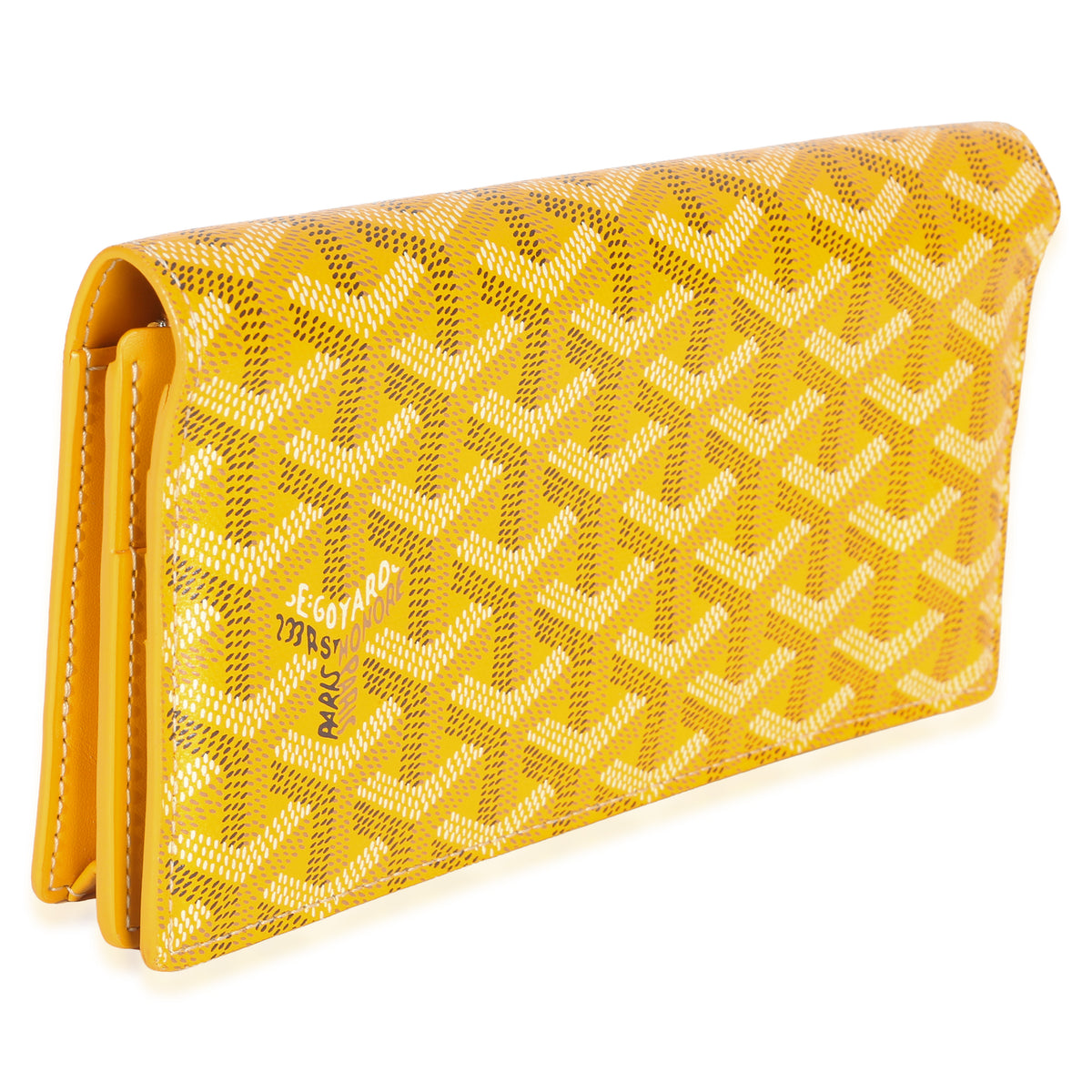Goyard Yellow ine Canvas Richelieu Wallet Handbag 3