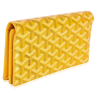 Goyard Yellow ine Canvas Richelieu Wallet Handbag 3