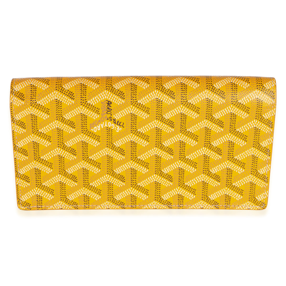 Goyard Yellow ine Canvas Richelieu Wallet Handbag 4