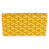 Goyard Yellow ine Canvas Richelieu Wallet Handbag 4