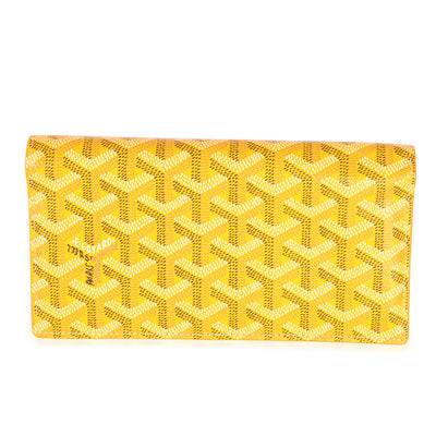 Goyard Yellow ine Canvas Richelieu Wallet Handbag id