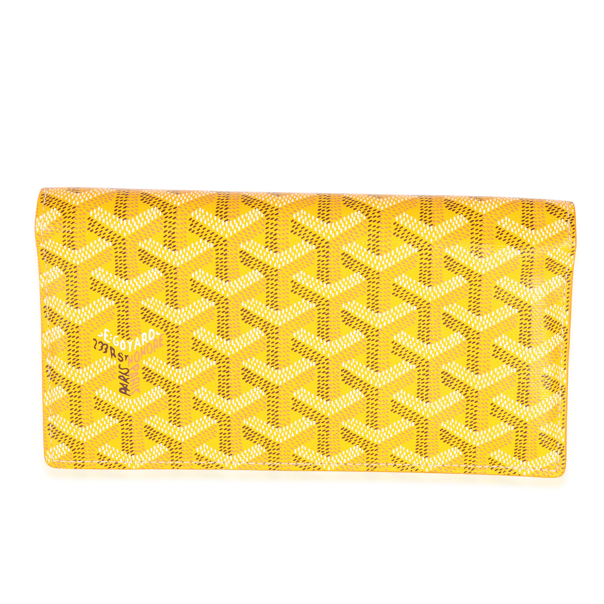 Goyard Yellow ine Canvas Richelieu Wallet Handbag id