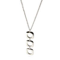 Tiffany & Co. Sterling Silver  Square Cushion Pendant