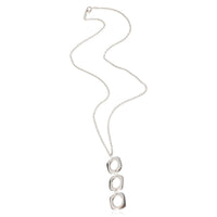 Tiffany & Co. Sterling Silver  Square Cushion Pendant