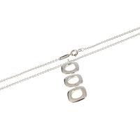 Tiffany & Co. Sterling Silver  Square Cushion Pendant