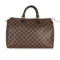 Louis Vuitton Damier Ebene Canvas Speedy 35 Handbag 3
