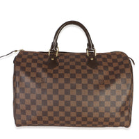 Louis Vuitton Damier Ebene Canvas Speedy 35 Handbag id