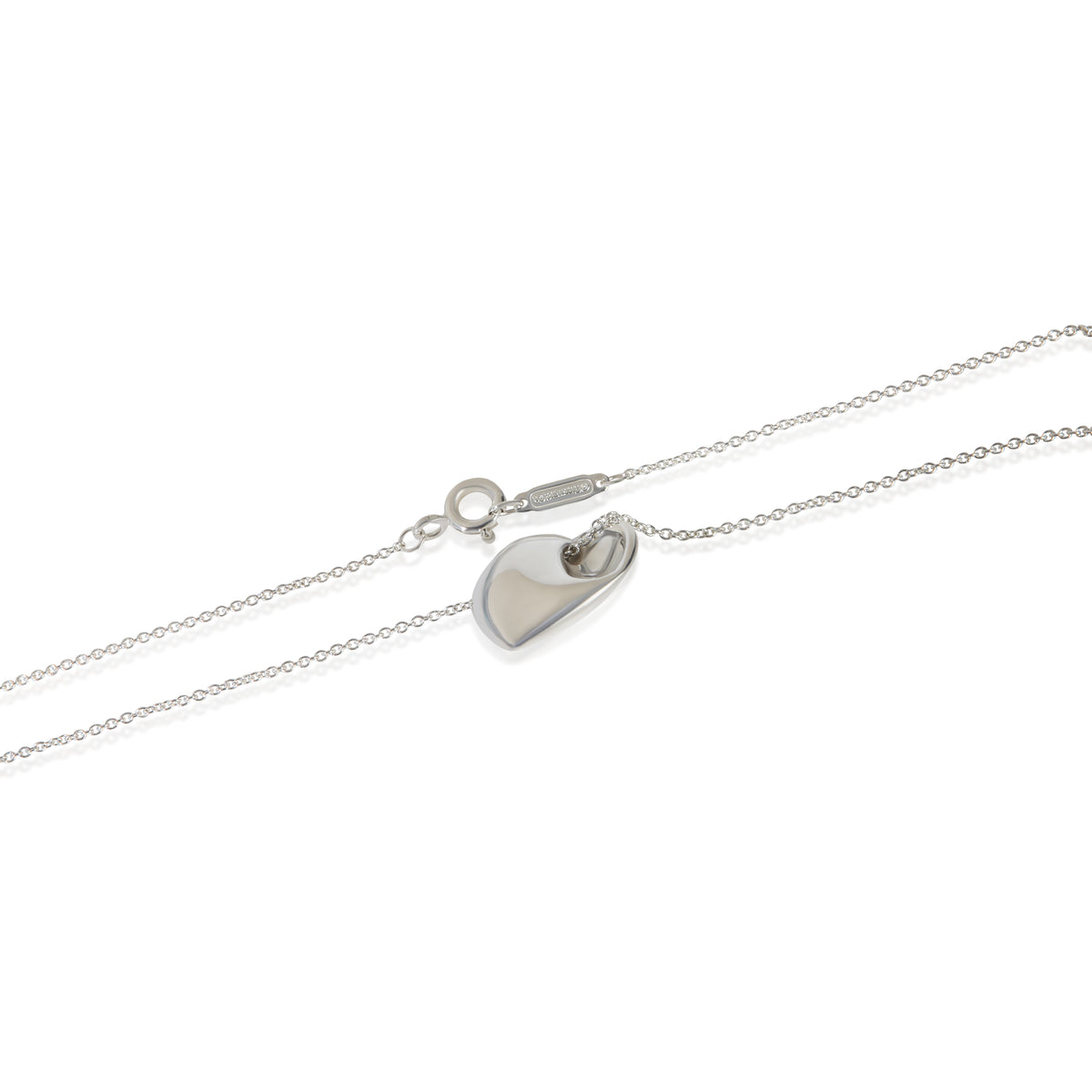 Tiffany & Co. Sterling Silver  Folded Heart Pendant 2