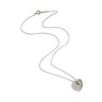 Tiffany & Co. Sterling Silver  Folded Heart Pendant 3