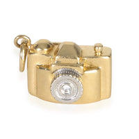 Tiffany & Co. Yellow Gold Diamond Camera Charm id
