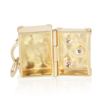 Tiffany & Co. Yellow Gold Sapphire and Diamond Suitcase Charm 5