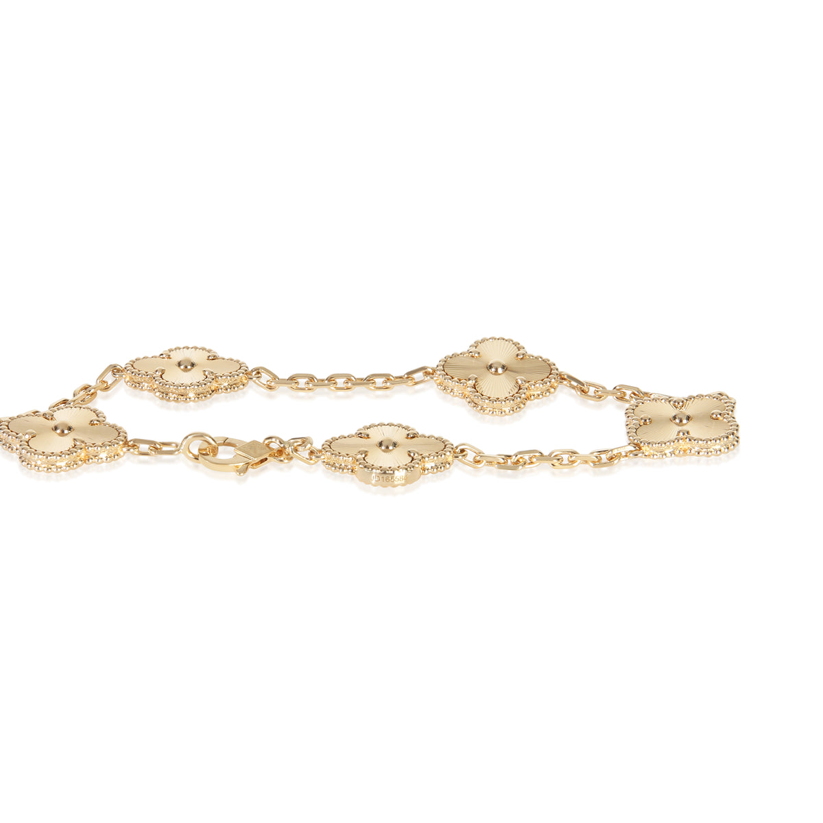 Van Cleef & Arpels Yellow Gold  Vintage Alhambra Bracelet 5