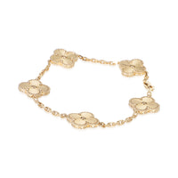 Van Cleef & Arpels Yellow Gold  Vintage Alhambra Bracelet 2