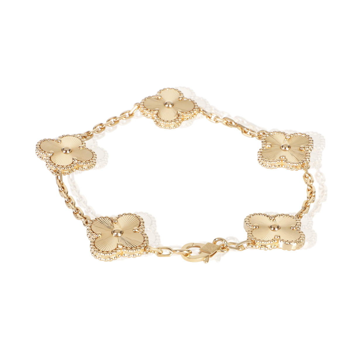Van Cleef & Arpels Yellow Gold  Vintage Alhambra Bracelet 3