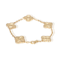 Van Cleef & Arpels Yellow Gold  Vintage Alhambra Bracelet 3