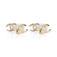 Chanel Gold Plated  2022 Double CC Earrings 3