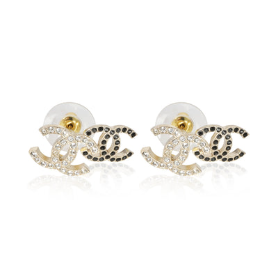 Chanel Gold Plated  2022 Double CC Earrings fv