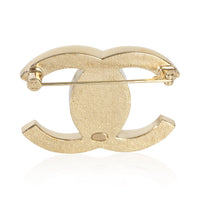 Chanel Gold Plated  2021 Faux Pearl & Strass CC Brooch 3