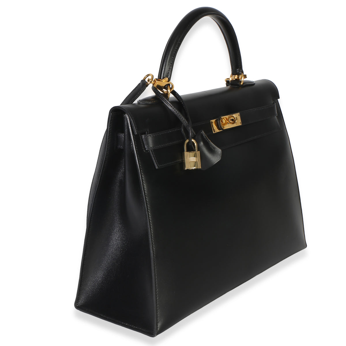 Hermès Vintage Black Box Sellier Kelly 35 GHW Handbag 3