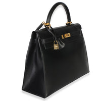 Hermès Vintage Black Box Sellier Kelly 35 GHW Handbag 3