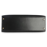 Hermès Vintage Black Box Sellier Kelly 35 GHW Handbag 5