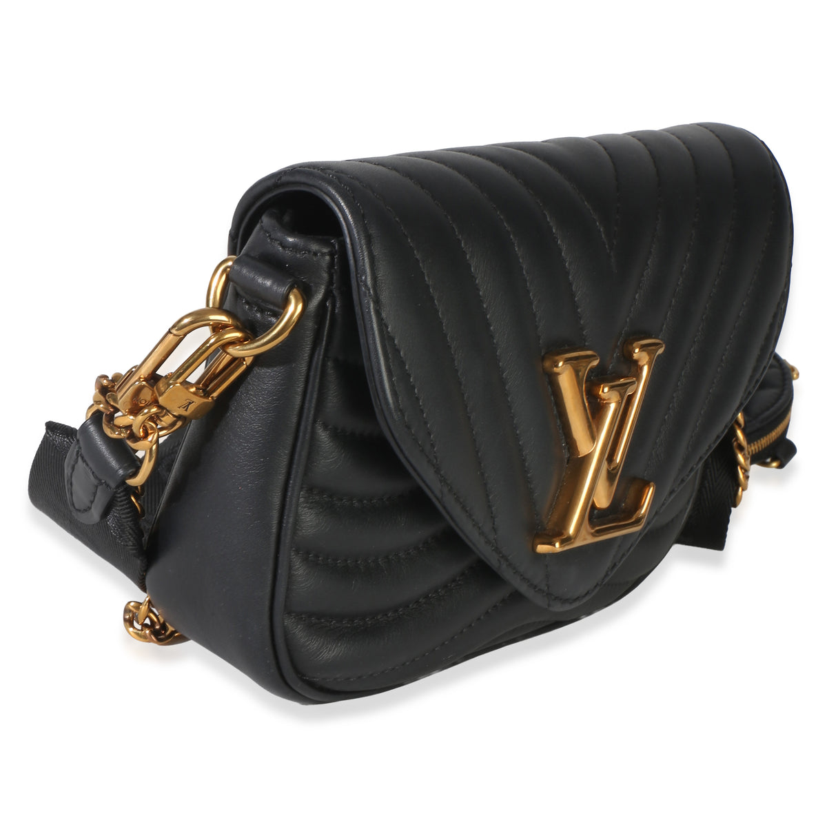 Louis Vuitton Black Calfskin New Wave Multi Pochette Handbag 4