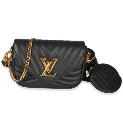 Louis Vuitton Black Calfskin New Wave Multi Pochette Handbag id