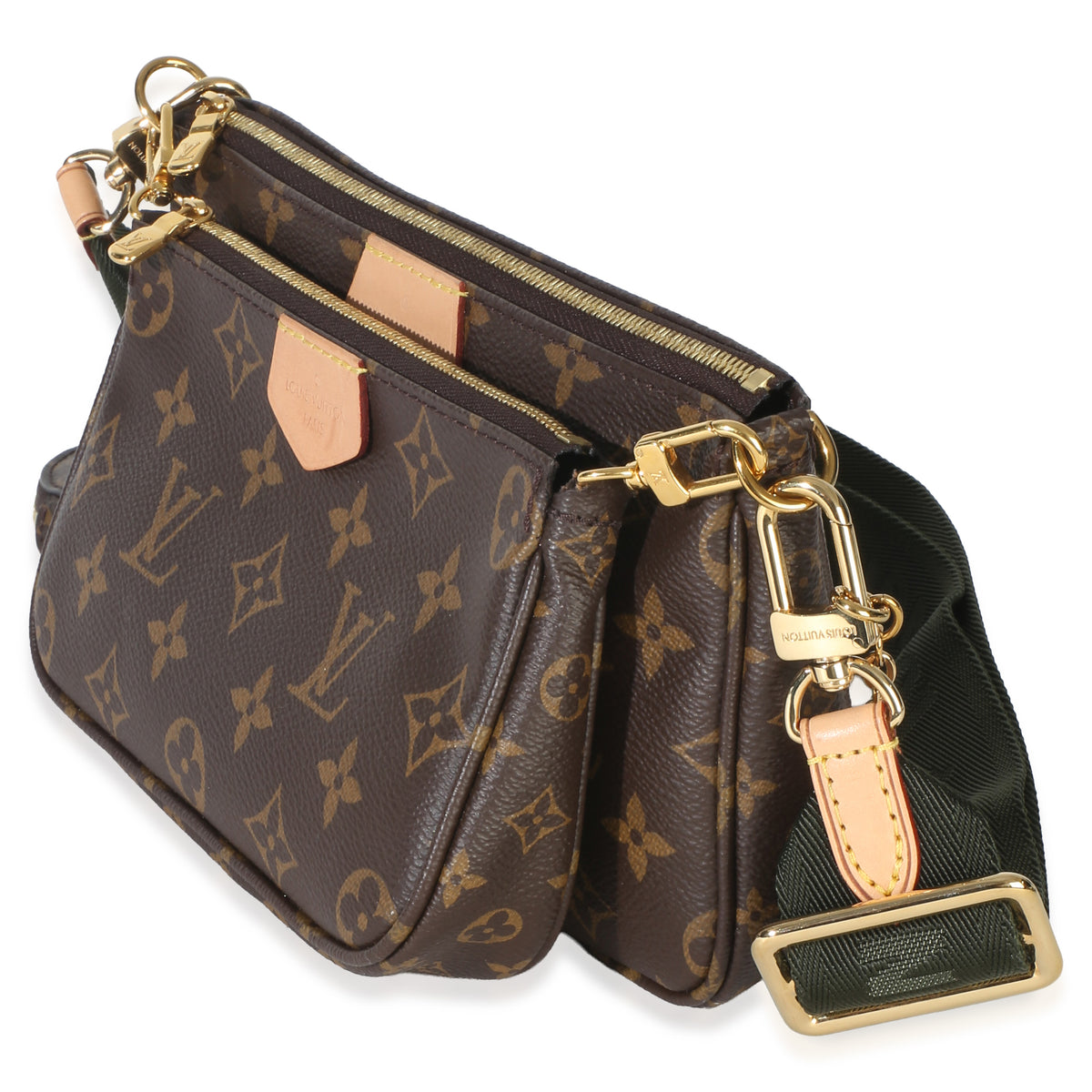 Louis Vuitton Khaki Monogram Canvas Multi Pochette Accessoires Handbag 2
