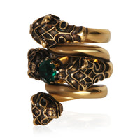 Gucci Gold Plated  Tigers Hear Wrap Ring 2