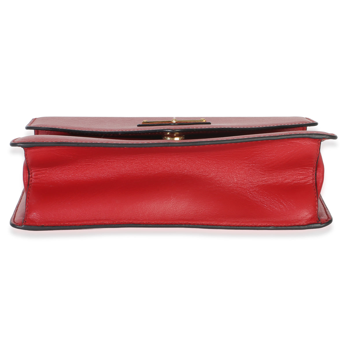 Prada Red Saffiano Envelope Flap Chain Shoulder Bag Handbag 5