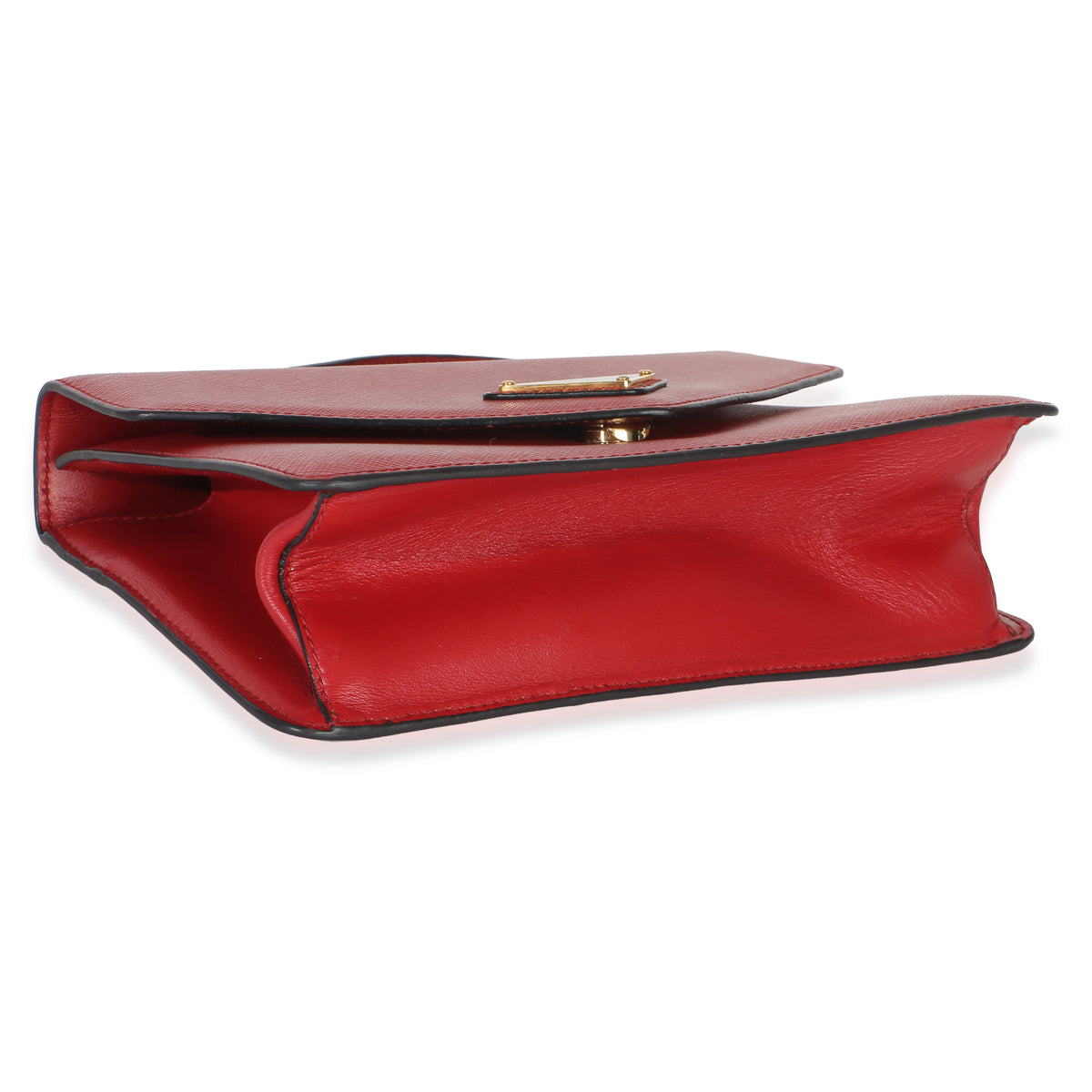 Prada Red Saffiano Envelope Flap Chain Shoulder Bag Handbag 7