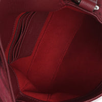 Gucci Burgundy GG Monogram Canvas Small Buckle Messenger Bag Handbag 9