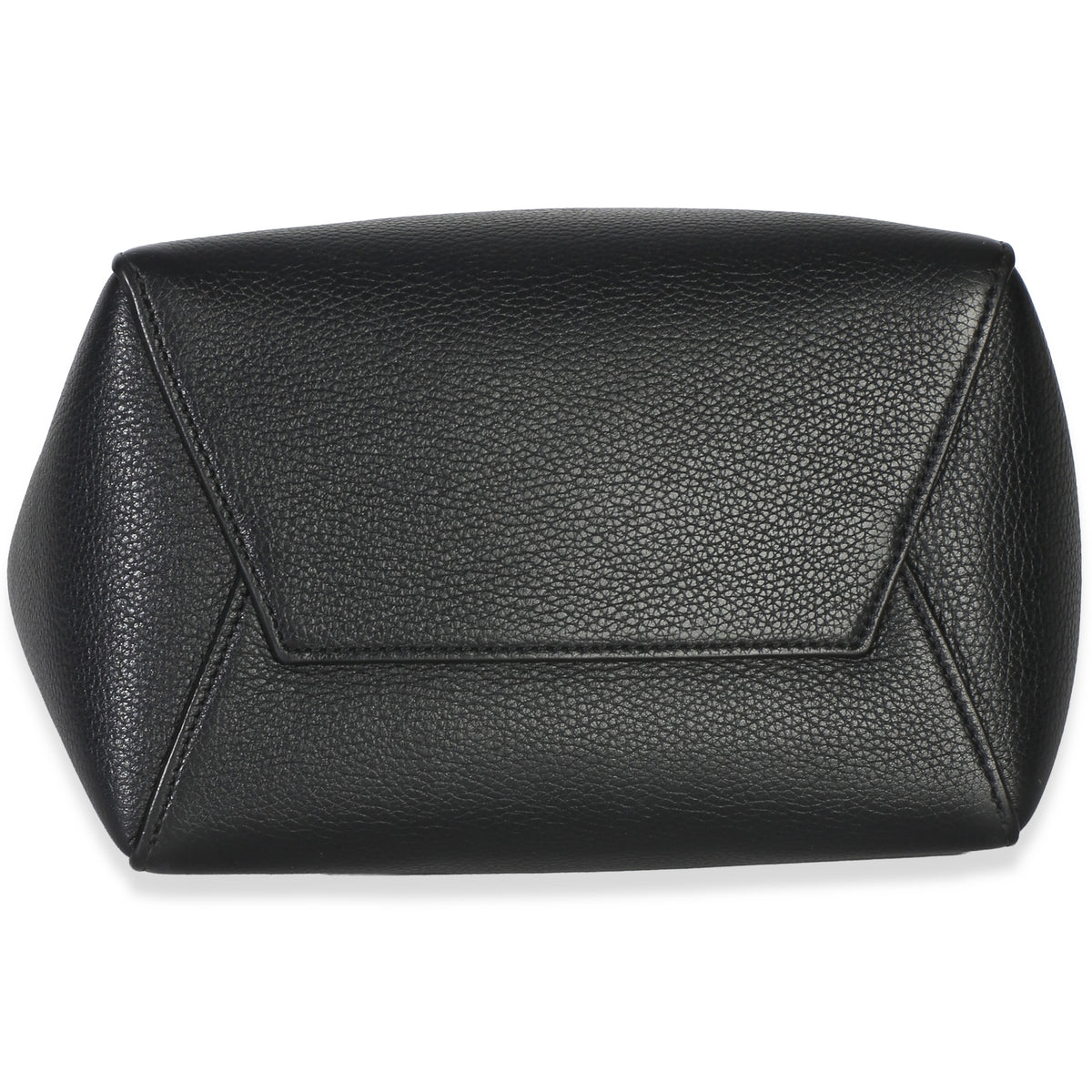 Celine Black Soft Grained Calfskin Small Sangle Bucket Bag Handbag 4