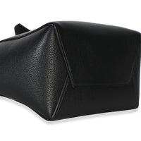 Celine Black Soft Grained Calfskin Small Sangle Bucket Bag Handbag 6