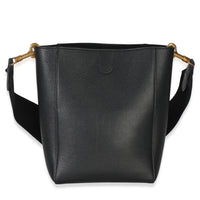 Celine Black Soft Grained Calfskin Small Sangle Bucket Bag Handbag id