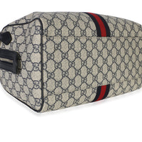 Gucci Beige Blue GG Supreme Monogram Web Medium Ophidia Boston Bag Handbag 7